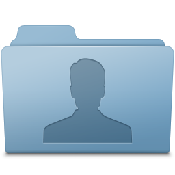 Users Folder Blue Icon 256x256 png